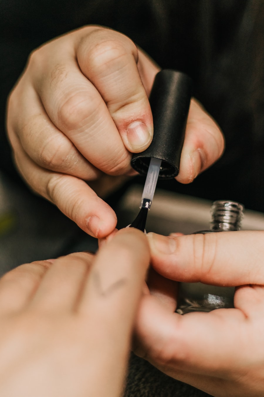 Careful nail shaping and cuticle care