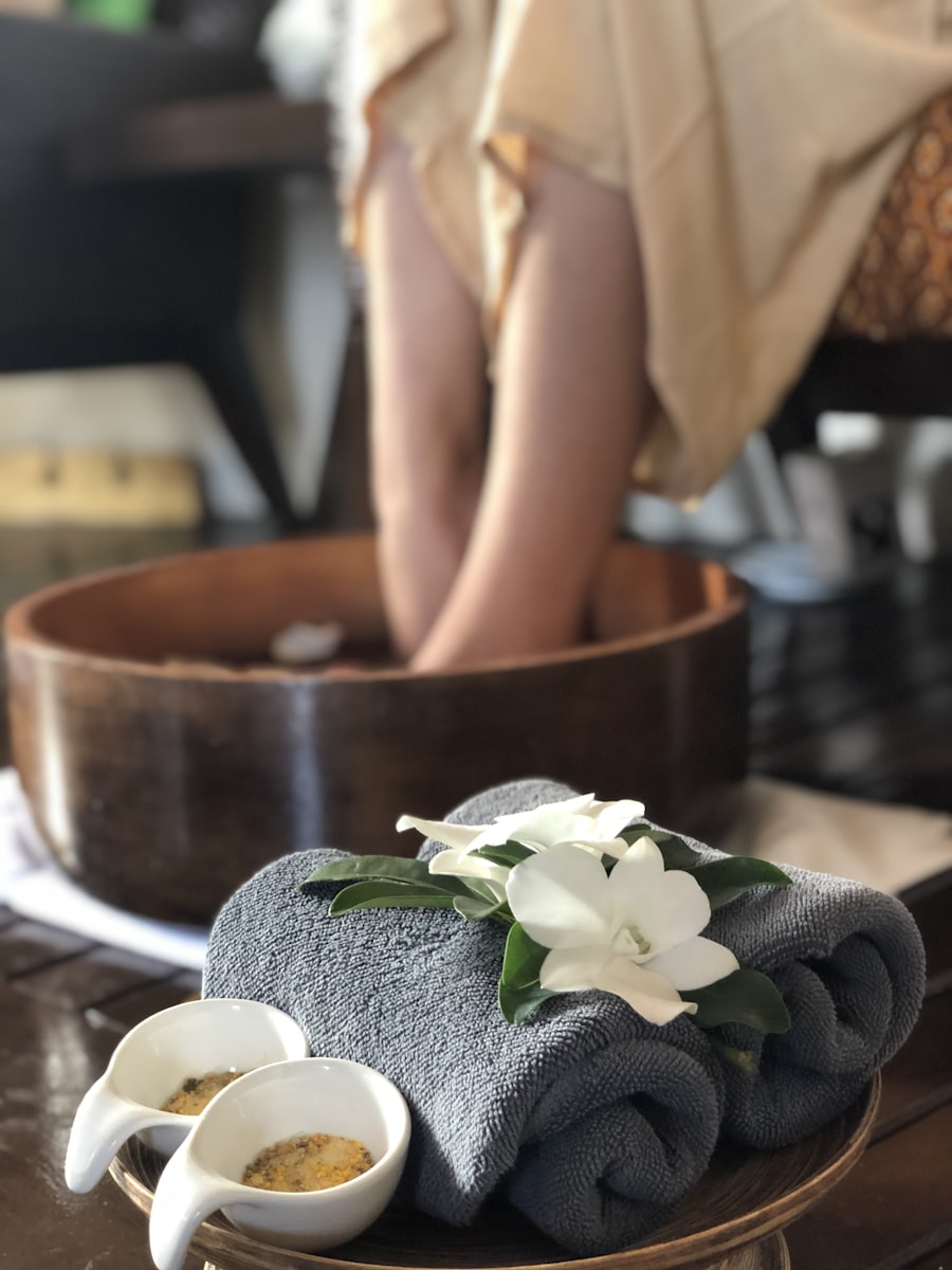 A relaxing spa treatment
